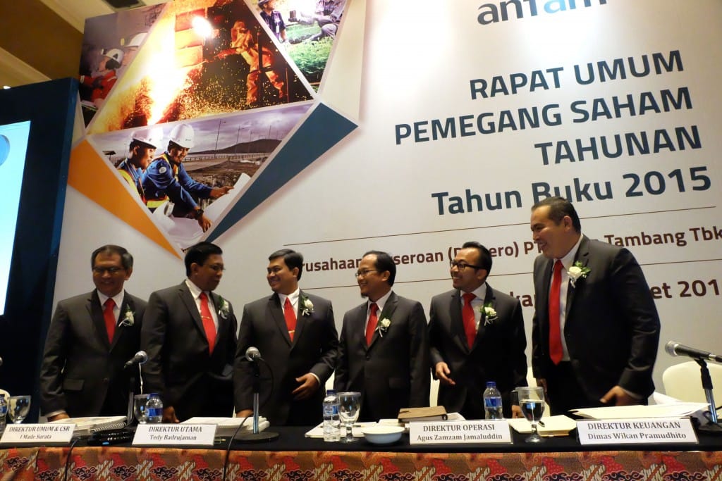 ANTAM tidak bagikan laba tahun 2015