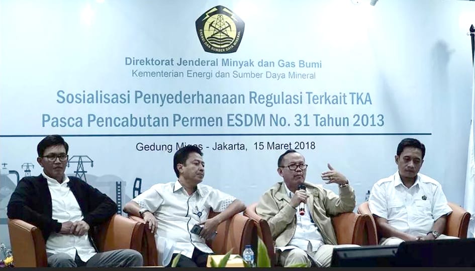 Dorong Investasi Migas, Aturan TKA Dipermudah