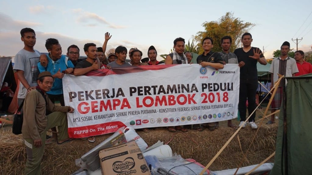 Pertamina Gelar Aksi Peduli Korban Gempa Lombok