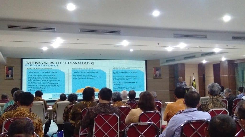 Dihadapan Pengurus Perhapi, Bambang Jelaskan Pilihan Divestasi Freeport