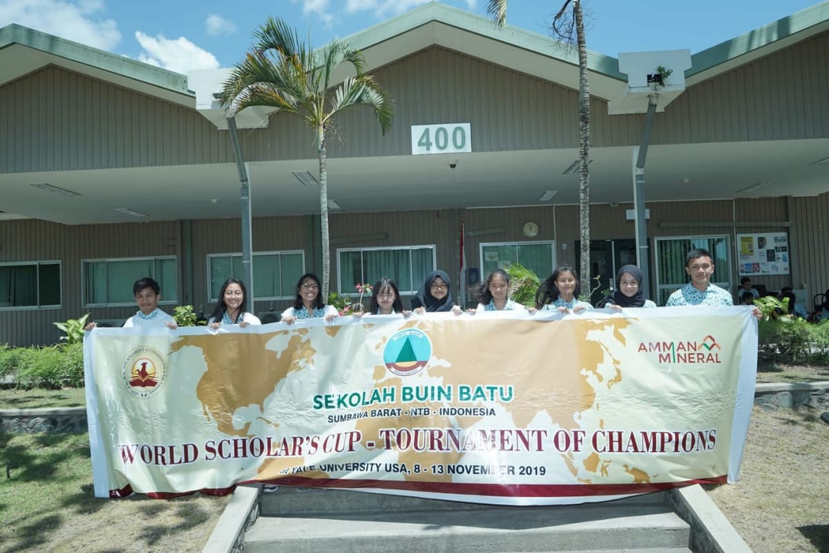 Amman Mineral Kirim Anak Sekolah Binaan Ikut Kompetisi Pendidikan Internasional