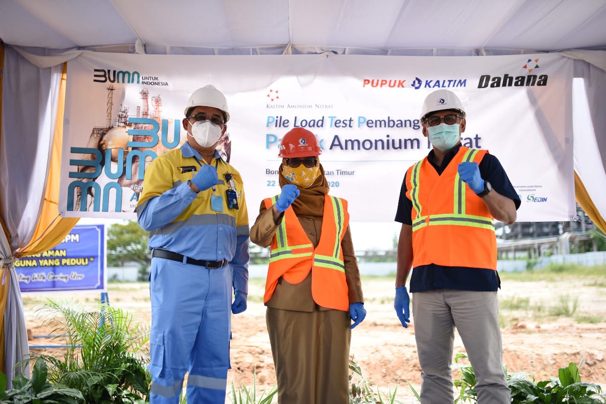 Babak Baru Pabrik Amonium Nitrat Duet DAHANA dan Pupuk Kaltim