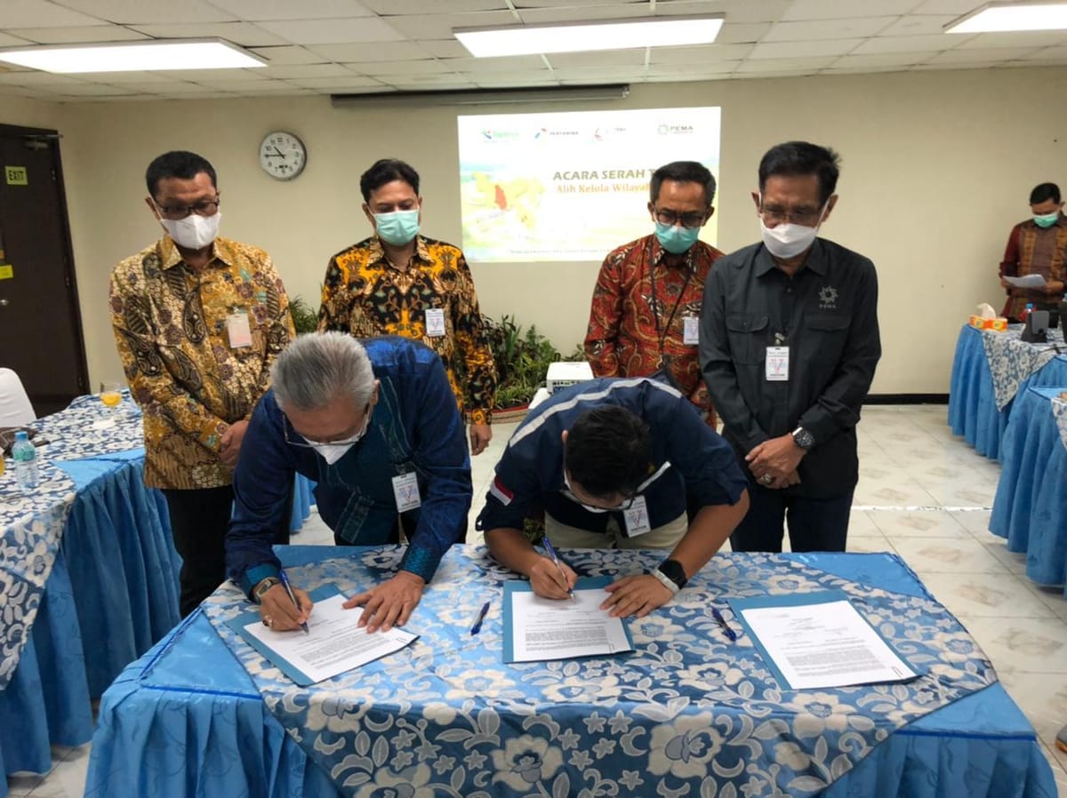 PT Pertamina Hulu Energi Serahkan WK B Ke PT Pema Global Energi