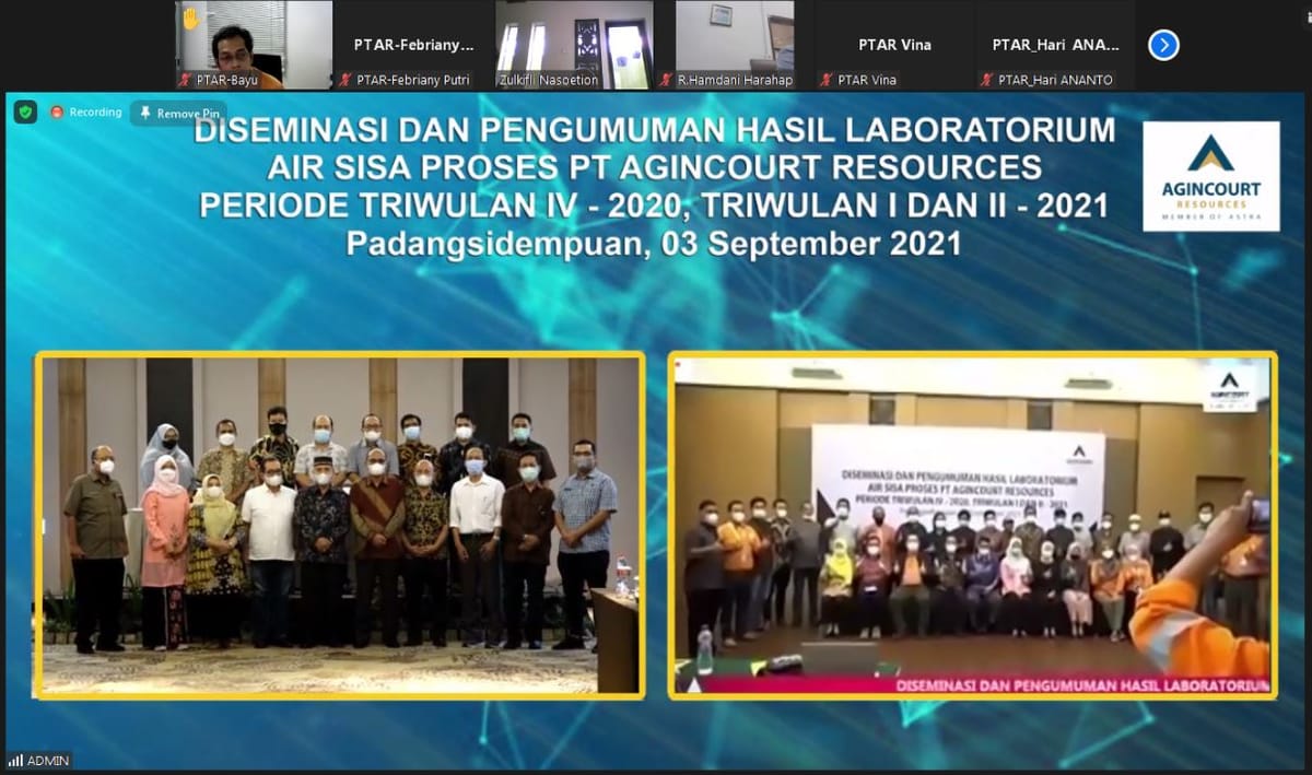 PTAR Sukses Jaga Baku Mutu Pengolahan Air Sisa Proses