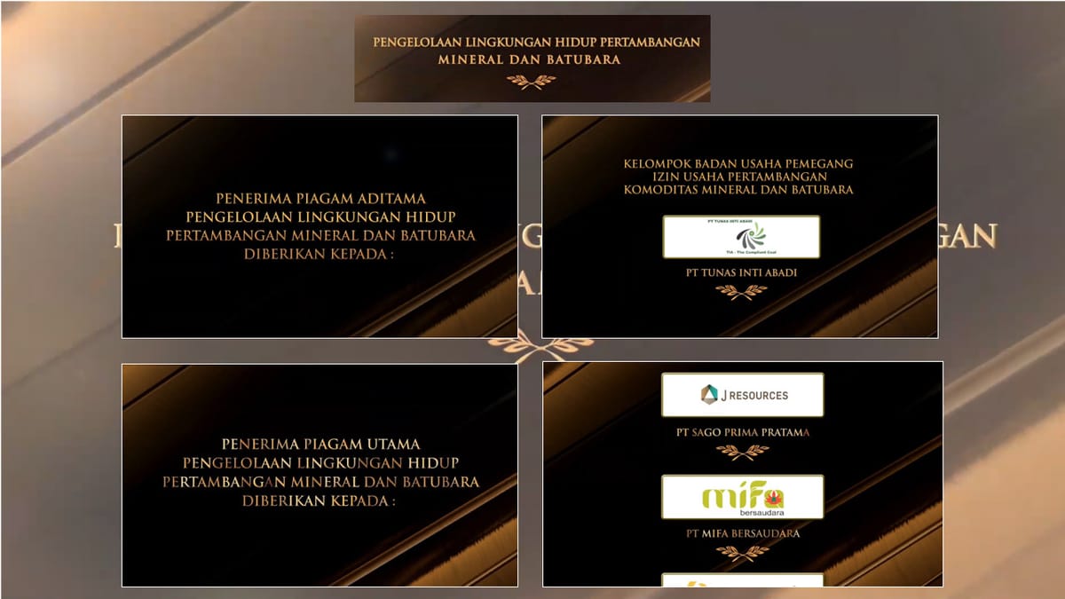 ABM Group Sabet Beragam Penghargaan Good Mining Practice