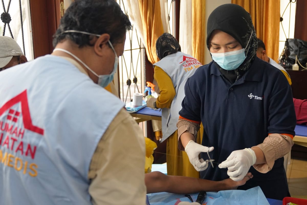 Peringati Bulan Bakti PT Timah, Ratusan Anak di Jakarta Ikuti Khitanan Massal