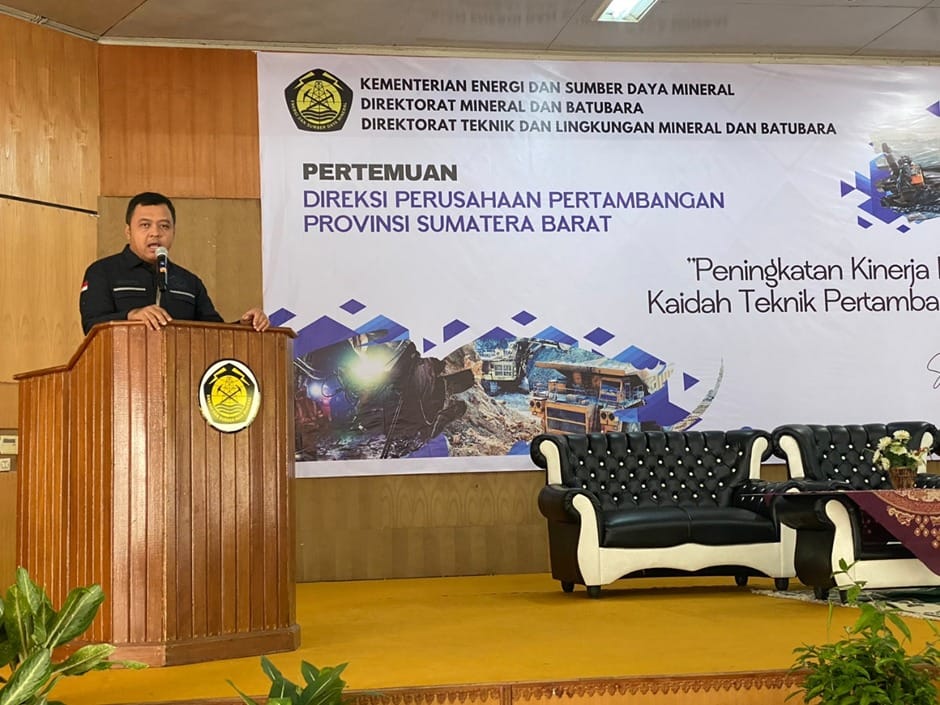 Pemerintah Dorong Perusahaan Tambang di Sumatra Barat Tingkatkan Pengelolaan Safety