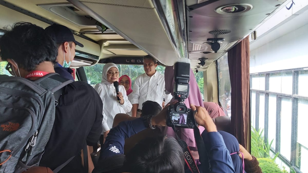 Lepaskan Bus Mudik Gratis PAMA, Menaker Ida Fauziyah: Tradisi Kurangi Kesenjangan Ekonomi