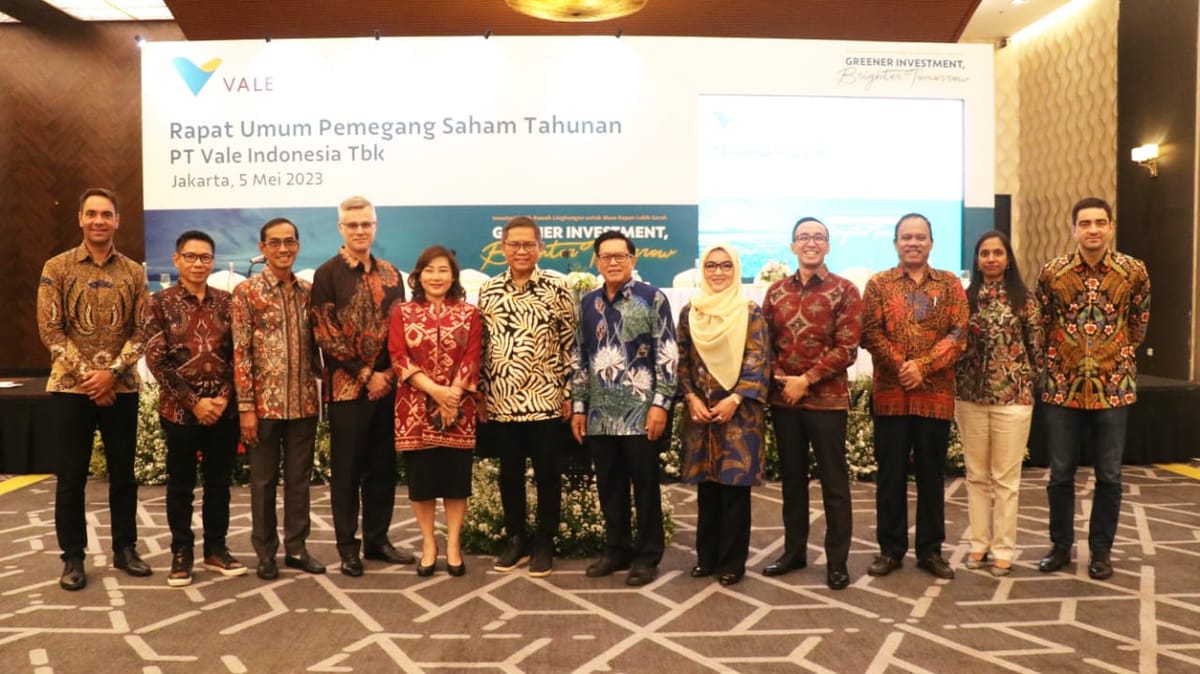 Gelar RUPS Tahunan, VALE Bagikan Dividen Sebesar USD60,120 Juta