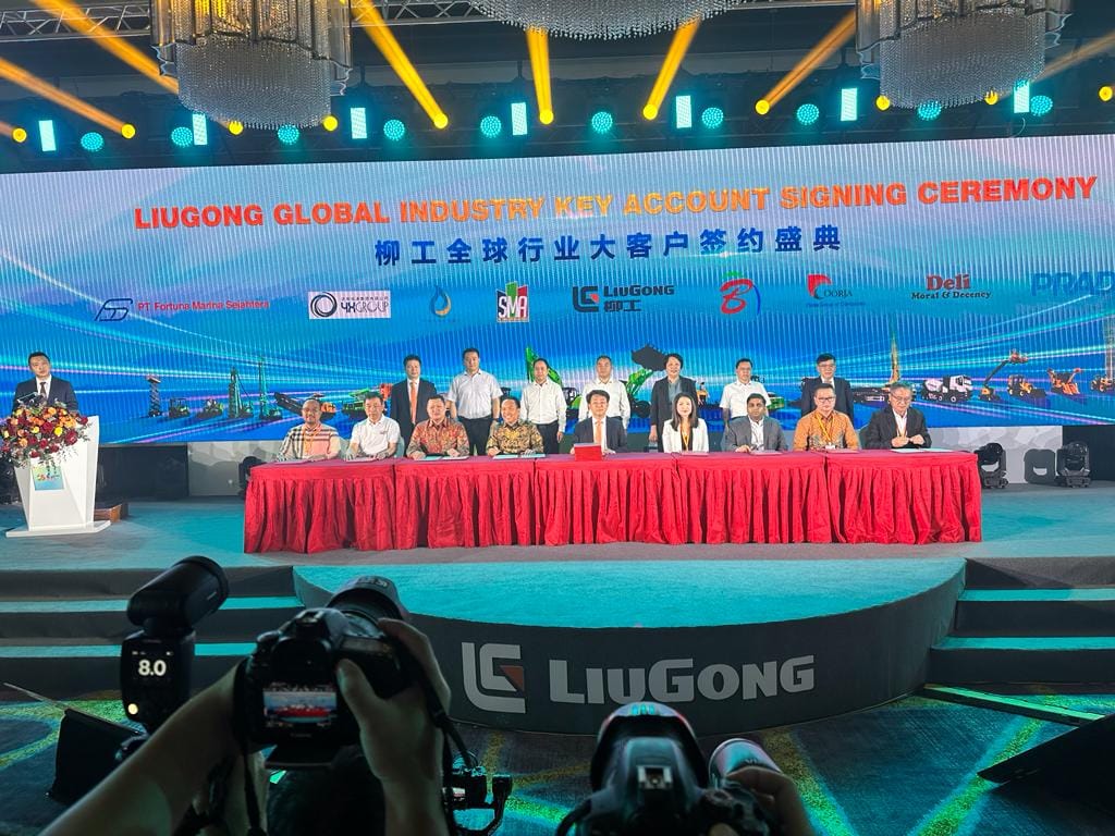 Mantap! 9 Perusahaan Teken Kontrak Pembelian Unit LiuGong Senilai USD 50 Juta