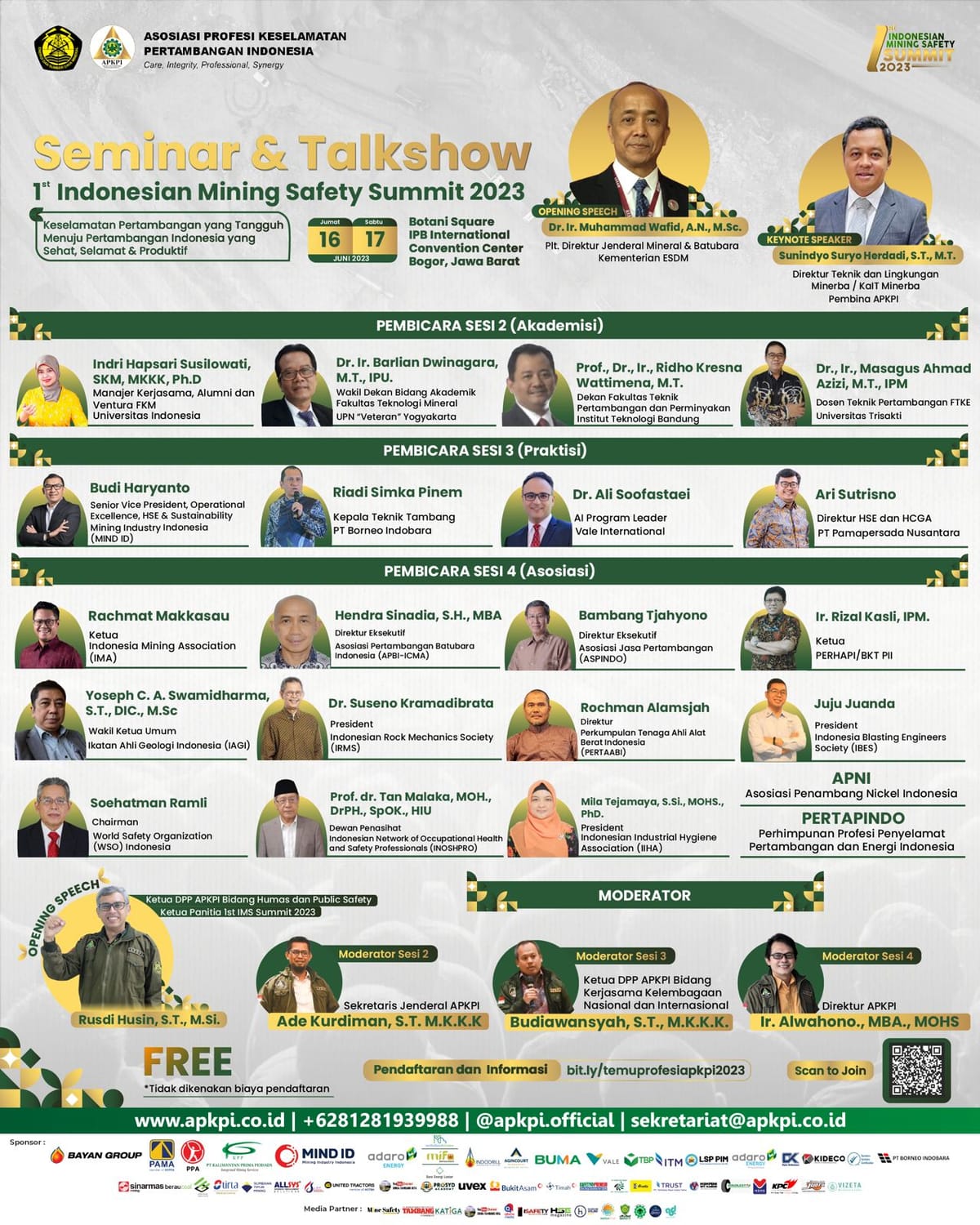 APKPI Gelar 1st Indonesian Mining Safety Summit 2023 di Bogor, Ini Daftar Kegiatannya