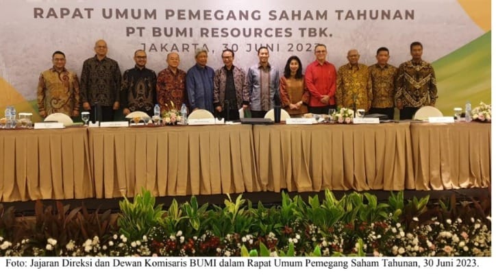 BUMI Angkat Jajaran Direksi dan Komisaris Baru, Ada Ketum Aspebindo
