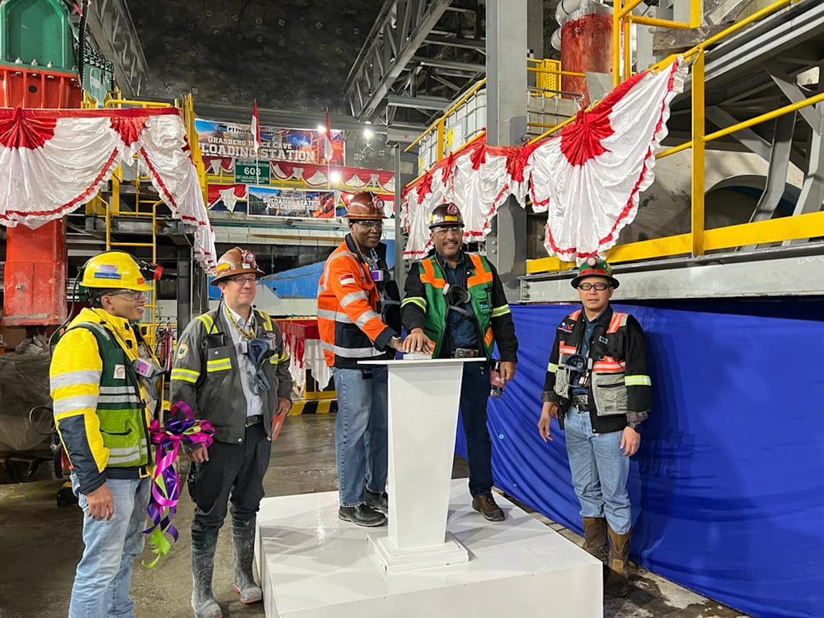 Yeai... Crusher 603 Di Area Tambang Grasberg Block Cave Rampung Dibangun