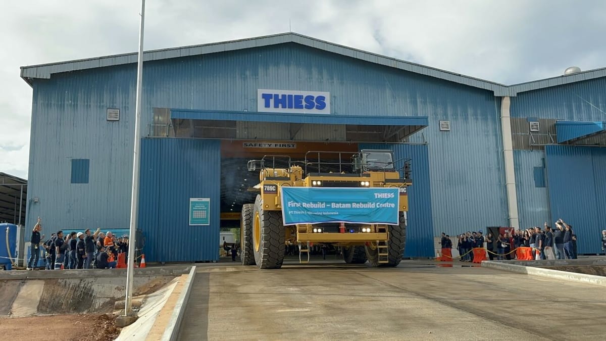 Thiess Rebuild Center Sukses "zero-hour" Truk Cat 789