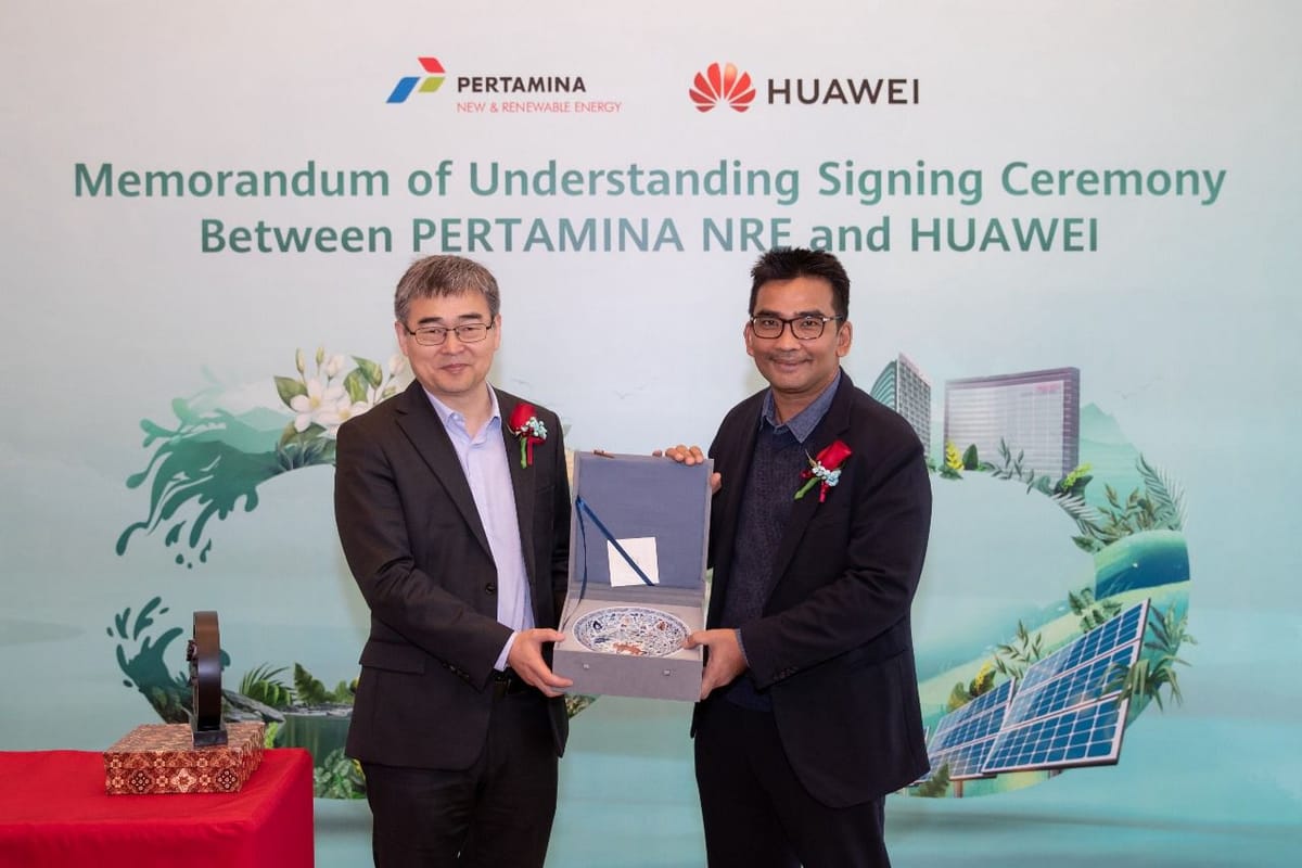 Pertamina NRE Gandeng Huawei Technologies Co., Ltd Untuk kembangkan EBT Dan Smart Grid