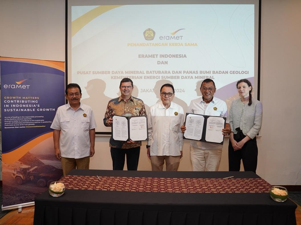 Untuk Studi Terkait Mineral Kritis, Badan Geologi Jalin Kerjasama Dengan Eramet Indonesia