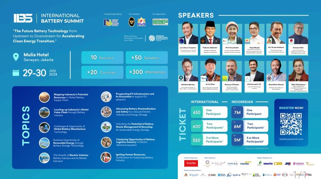 International Battery Summit Kembali Digelar, Banyak Isu Strategis Dibahas