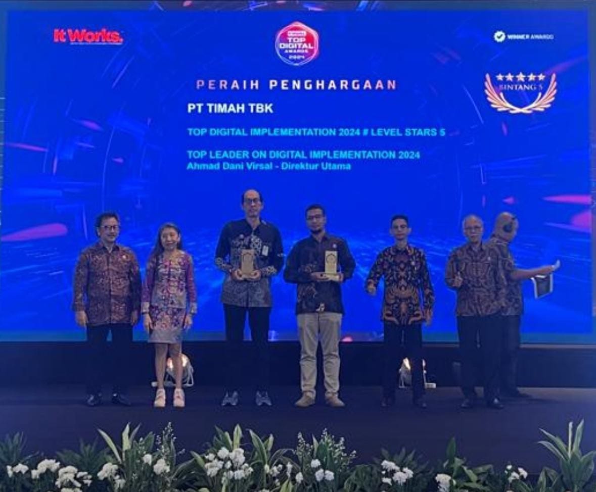 PT Timah Raih Dua Penghargaan Top Digital Awards 2024