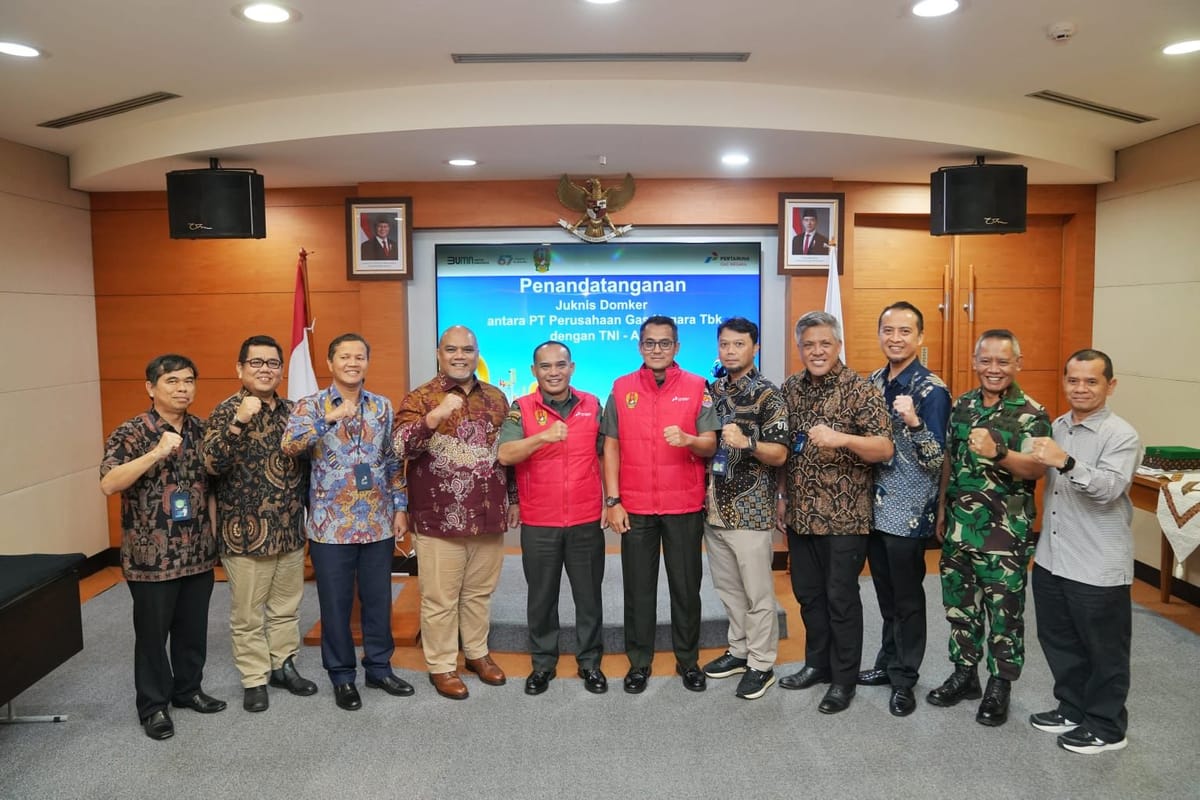 Amankan Infrastruktur Gas Nasional, PGN Gandeng TNI AD
