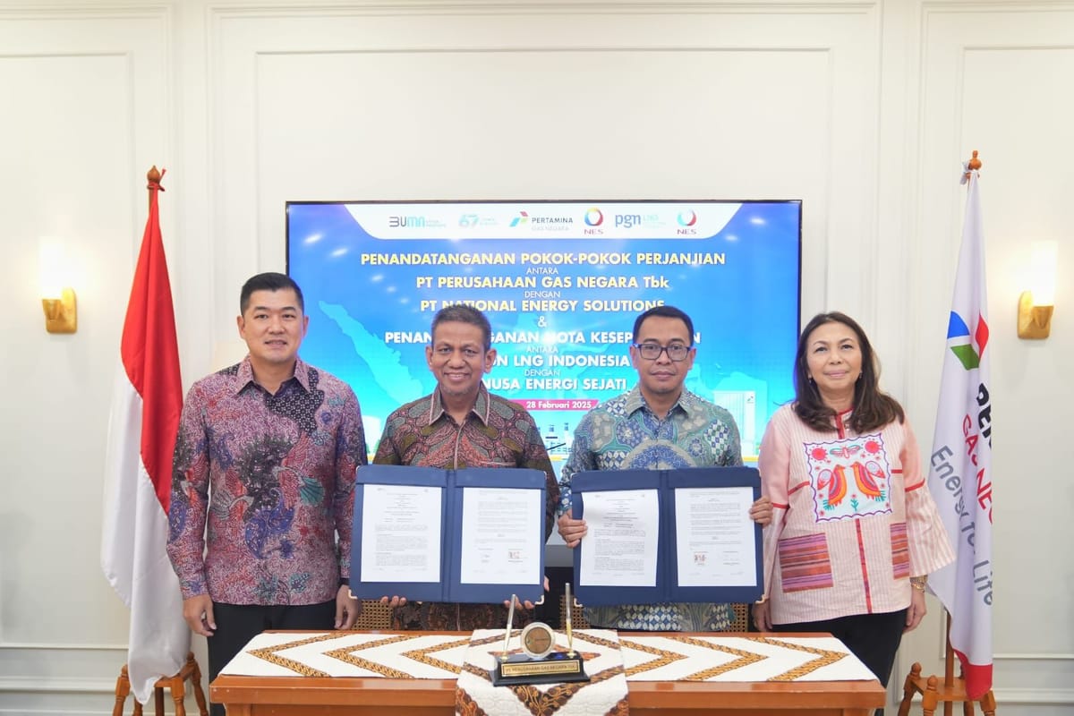 Perkuat Pasokan Gas Domestik, PGN Datangkan LNG Dari Berau, Kaltim