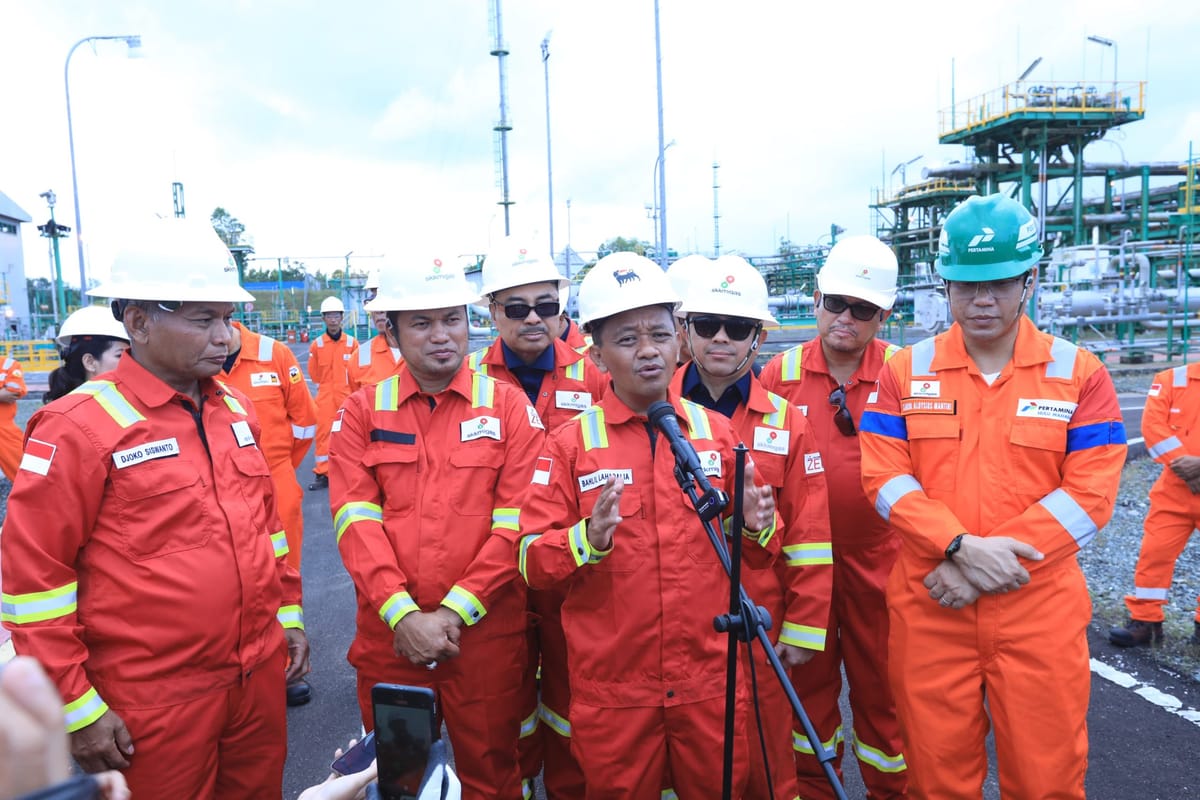 Kunjungi PT Pertamina Hulu Mahakam, Menteri ESDM Komit Tingkatkan Produksi Migas Nasional