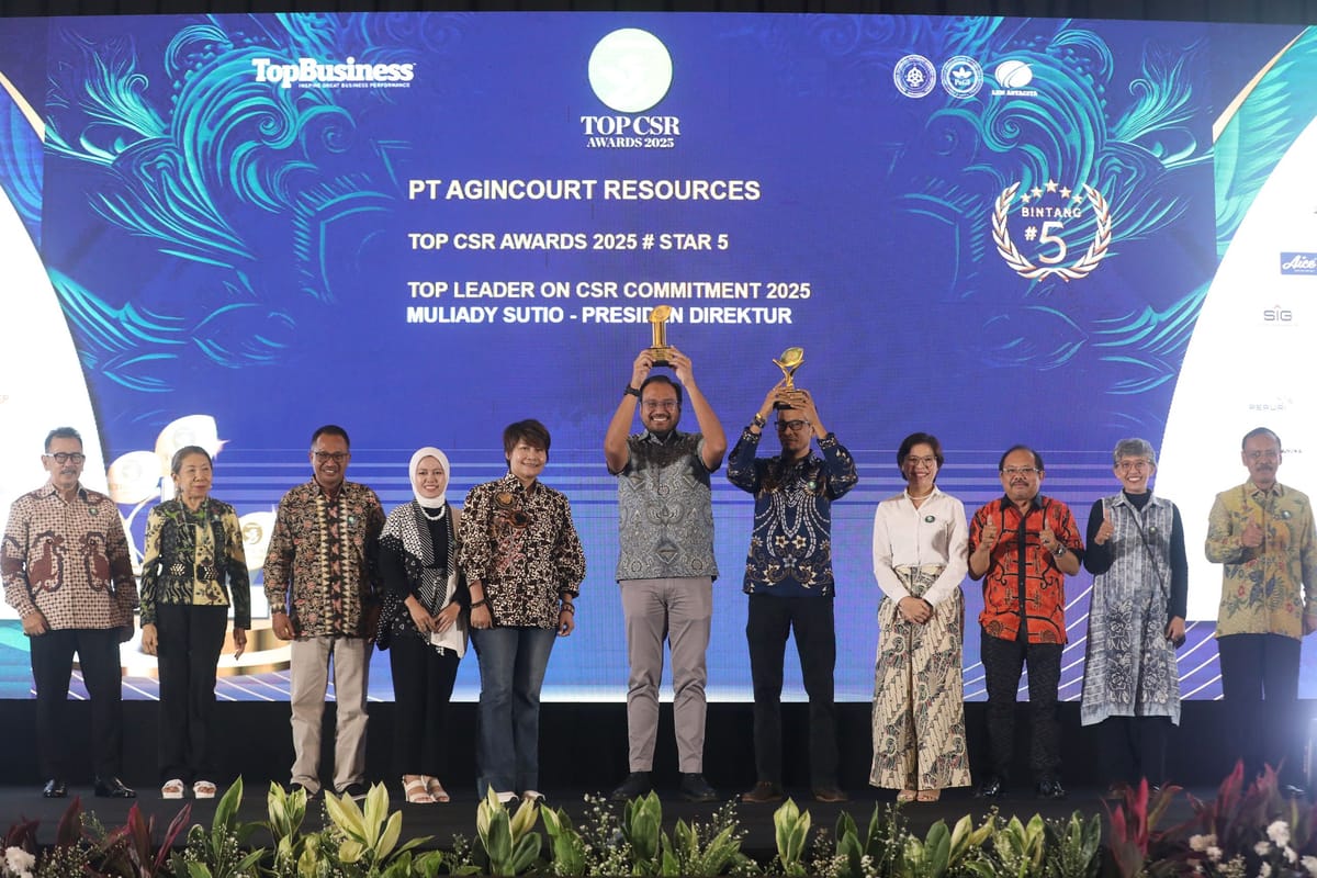 Presiden PTAR Raih TOP Leader CSR Commitment Di Ajang TOP CSR Award 2025