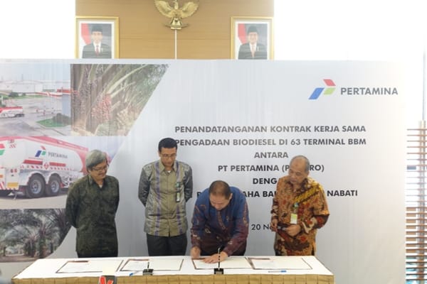 Kembangkan Produk BBN, Pertamina Gandeng 11 Produsen Fame