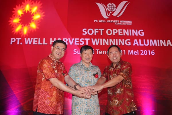Berita Foto: Soft Opening Pabrik Pengolahan Alumina PT. WHW Tahap I