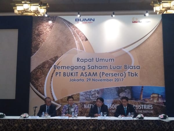 2018, Bukit Asam Target Produksi 27,7 Juta Ton
