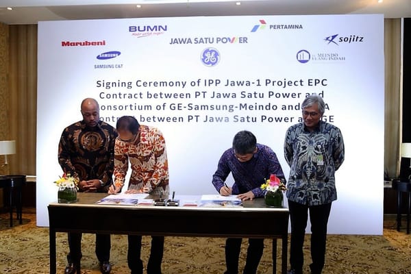 Jawa Satu Power Mandatkan Kontrak EPC Senilai USD900 Juta