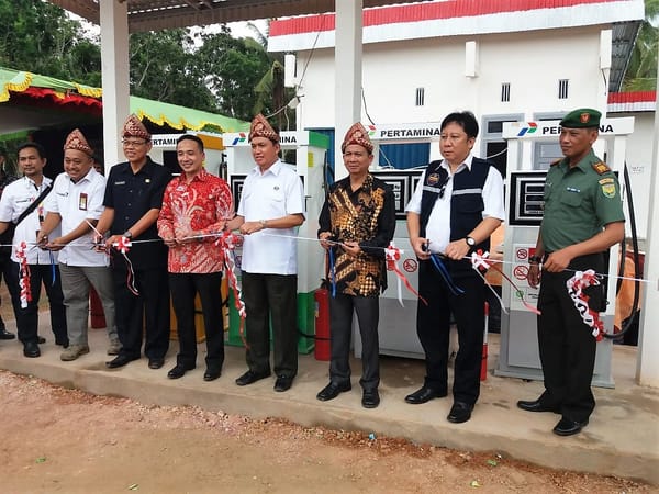 SPBU Jenis Kompak Pertama Di Sumsel Resmi Beroperasi
