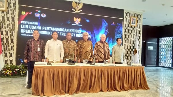 Inalum Bayar Lunas Divestasi, Freeport Diberi Izin Definitif