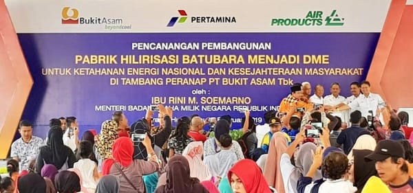 PTBA Mulai Bangun Pabrik DME di Peranap Riau