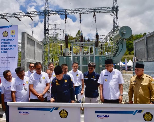 Jonan Resmikan 3 GI dan SUTT di Aceh