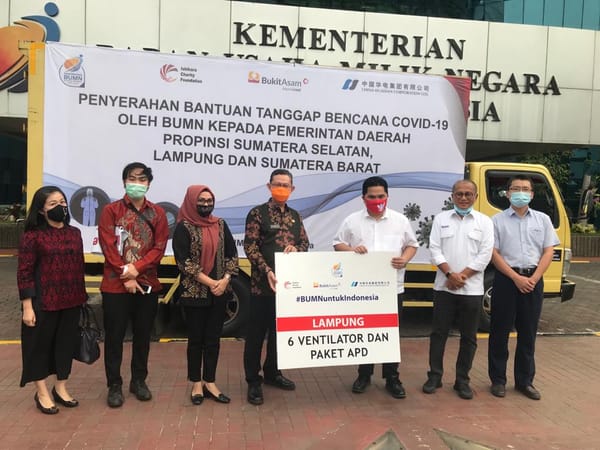 Keluarga Besar PTBA Salurkan Bantuan Penanggulangan Covid-19