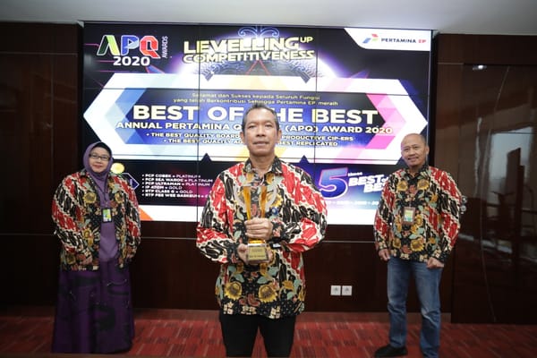 Pertamina EP Jadi Yang Terbaik Di Annual Pertamina Quality Award 2020