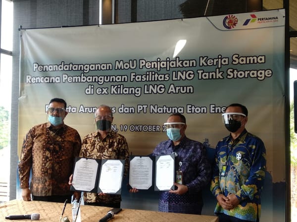 Perta Arun Dan Natuna Eton Sepakat Mulai Kaji Bangun Tangki LNG