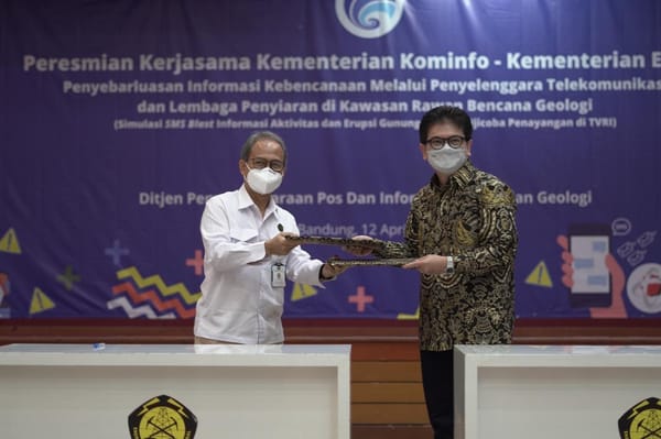 Ada Peringatan Bencana Via SMS? Itu Hasil Duet Badan Geologi Dan Kominfo