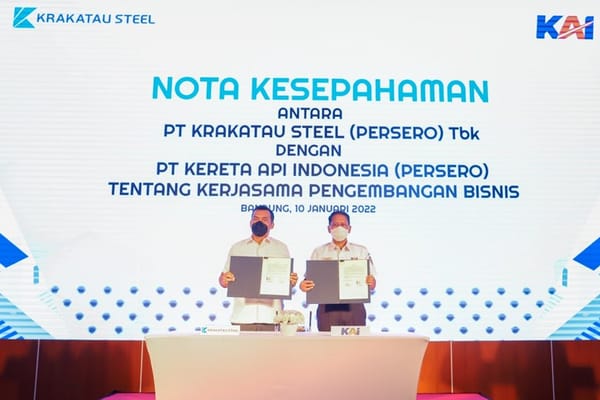 Optimalkan TKDN, Krakatau Steel Jalin Kerja Sama dengan KAI