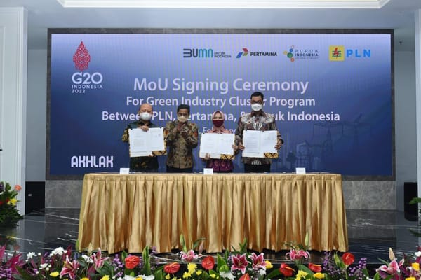 Gandeng PLN dan PT Pupuk Indonesia, Pertamina Kembangkan Green Hydrogen Untuk Wujudkan Klaster Industri Hijau