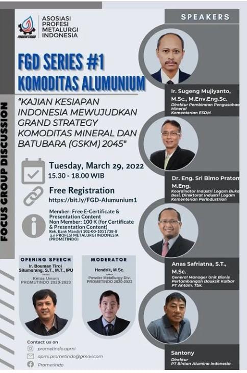 Dukung GSKM-Batubara di Tahun 2045, Prometindo Gelar Seri Diskusi Komoditas Alumunium