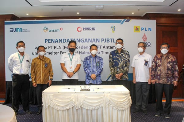 Tandatangani PJBTL, PLN Bakal Listriki Smelter Antam di Halmahera Timur Sebesar 80 MVA