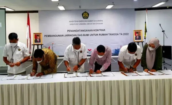 Teken Kontrak Rp215,9 Miliar, Kementerian ESDM Siap Bangun 25.605 SR Jargas Tahun Ini