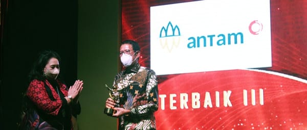 Antam Raih Penghargaan Anugerah BUMN dan Bcomss Award 2022
