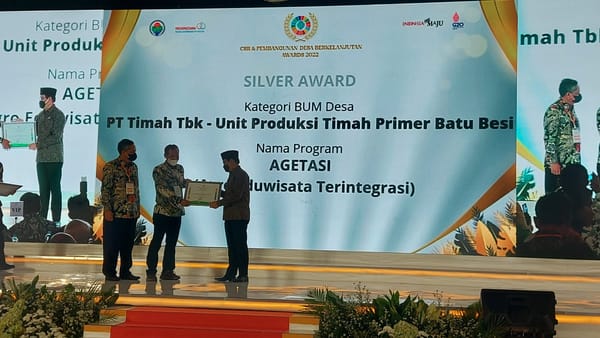 PT Timah Sabet Penghargaan CSR dan PDB dari Kemendesa