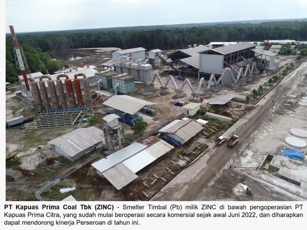 Tingkatkan Pendapatan, ZINC Genjot Produksi Galena Berkadar Tinggi di Semester II