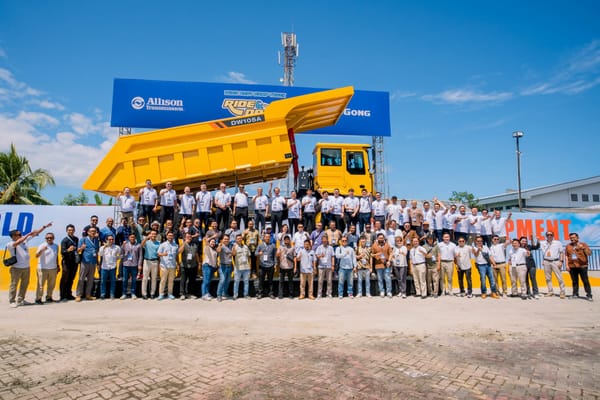 LiuGong Dan Allison Transmission Gelar Ride and Drive Wide Body Dump Truck Di Balikpapan
