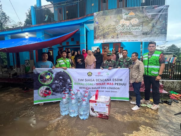 Tim Berau Coal Sinar Mas Peduli Hadir Dan Membantu Korban Bencana Alam Sukabumi
